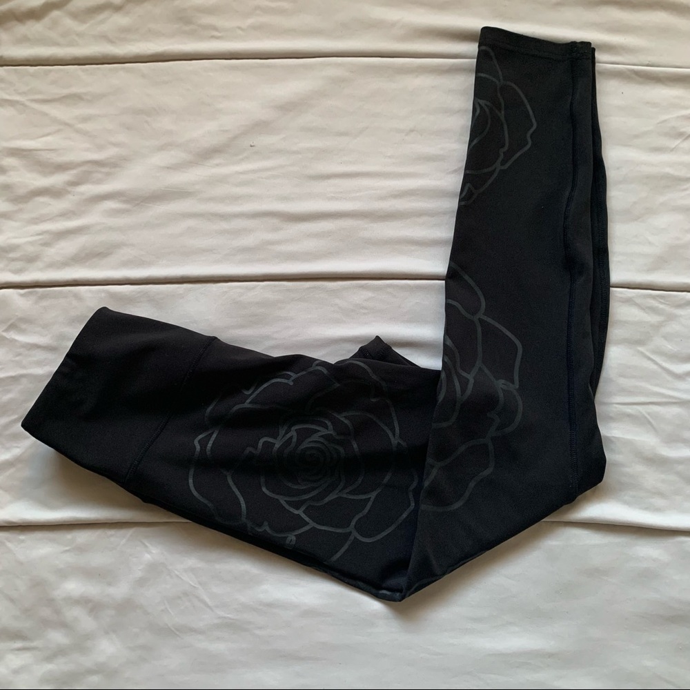 BSP Floral black leggings size small